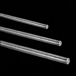Sapphire tubes with holes